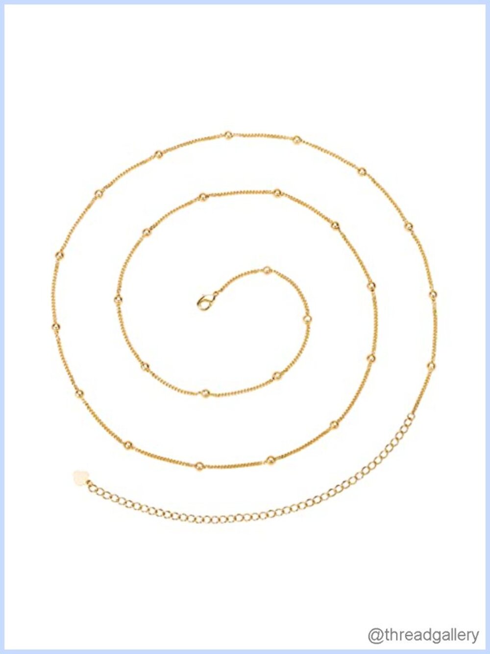 18k Gold Plated Adjustable Waist Chain Beach Bikini Body Chain Handmade Boho